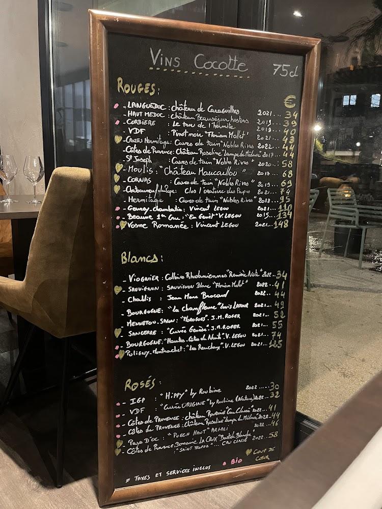 Restaurant Cocotte - Menu Image 2